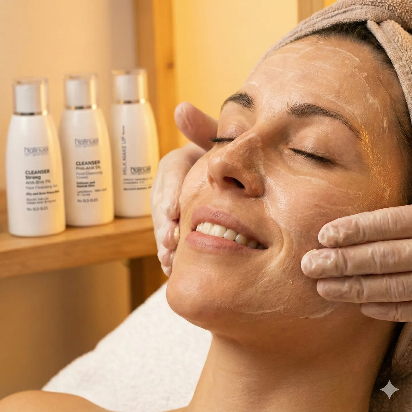 doppia detersione natinuel con meri skin perfect